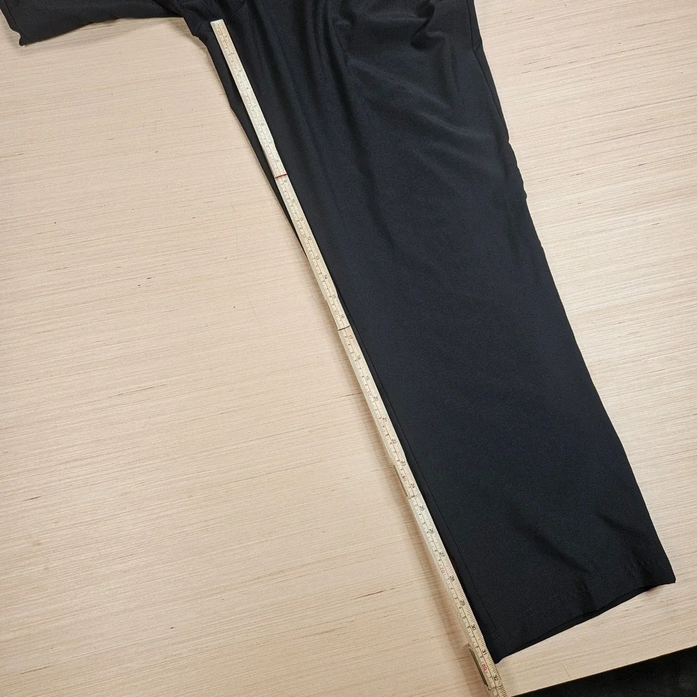 Lot of 2 IZOD Golf Pants Men 40x32 Black Performance Flat Front Stretch Trousers